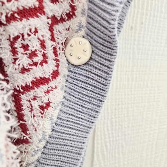 CAbi Siesta Multicolor Fringe Boho Western Poncho Open Front Cardigan Med/Large - Picture 10 of 12